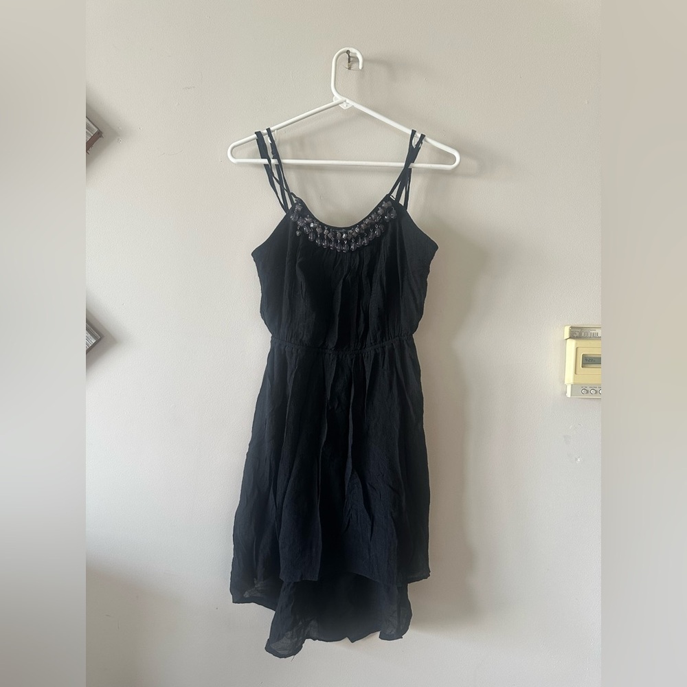 Women’s YA Los Angeles black beaded dress Large